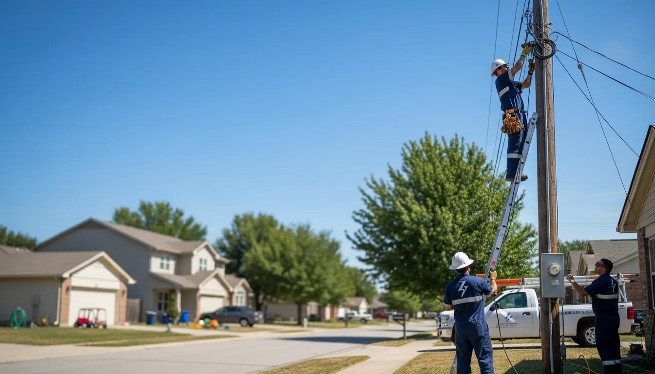 Residential electrician providing installation services in Carson City, MI